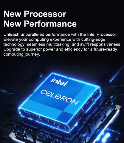 WINDOWS 11 PRO Intel Notebook PC Gamer Ultra Slim Laptop Intel Celeron N4000 16GB RAM 1TB 2TB SSD