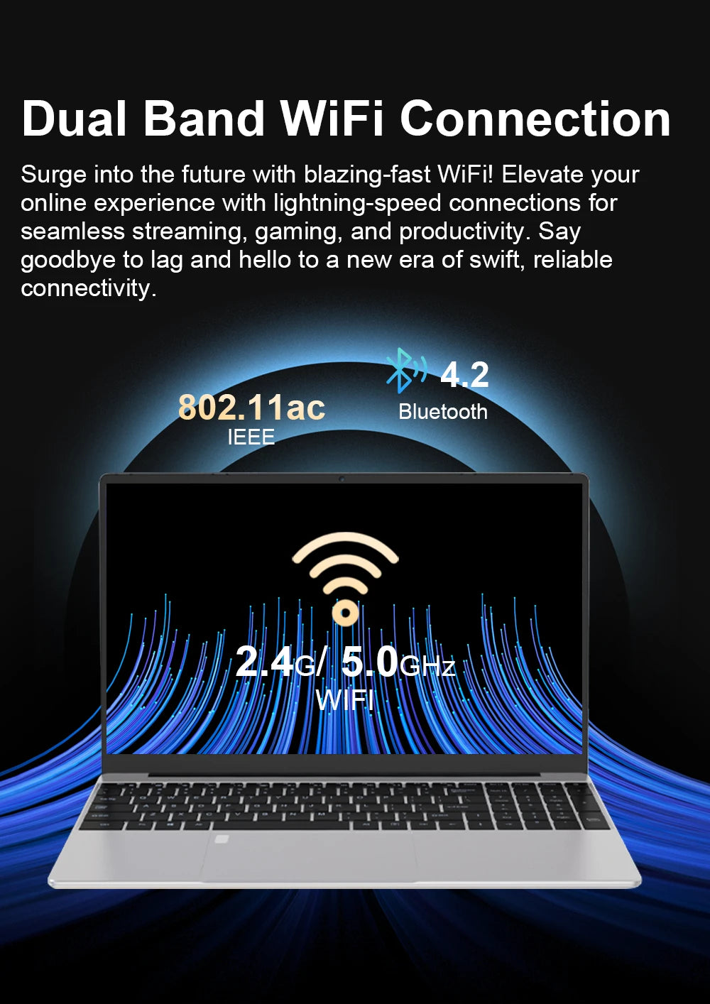 WINDOWS 11 PRO Intel Notebook PC Gamer Ultra Slim Laptop Intel Celeron N4000 16GB RAM 1TB 2TB SSD