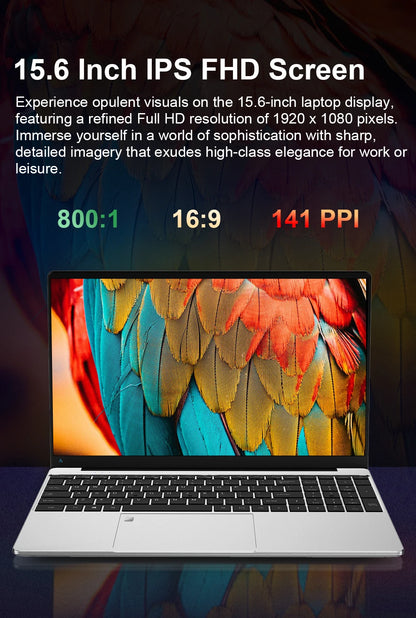 WINDOWS 11 PRO Intel Notebook PC Gamer Ultra Slim Laptop Intel Celeron N4000 16GB RAM 1TB 2TB SSD