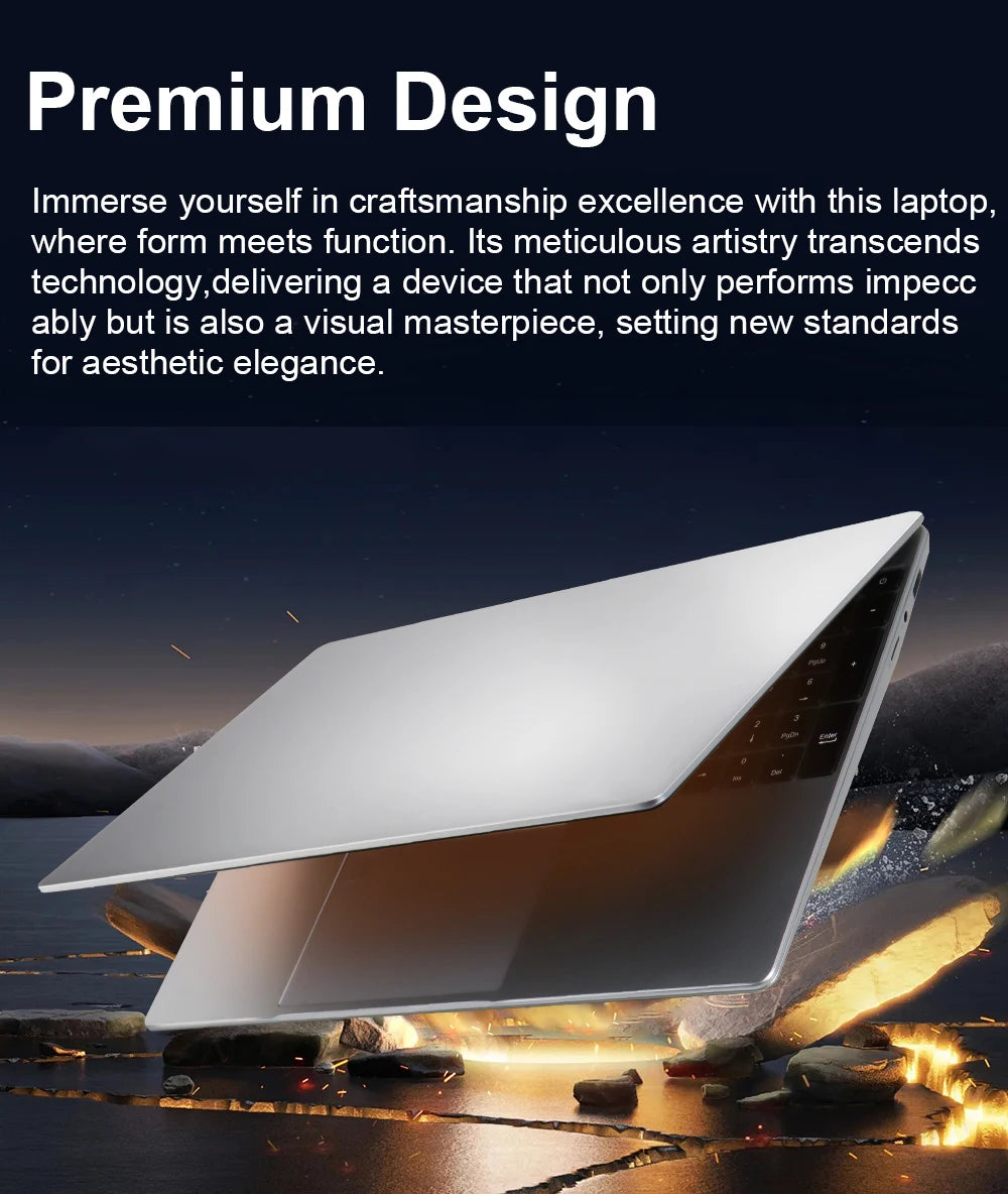 WINDOWS 11 PRO Intel Notebook PC Gamer Ultra Slim Laptop Intel Celeron N4000 16GB RAM 1TB 2TB SSD