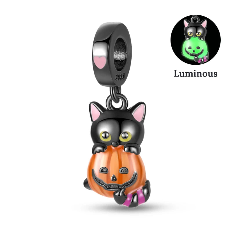 Charms Fit Pan S925 Silver Firefly Ocean Star Butterfly Glowing Changing Color Trendy Original Bracelets DIY Fine Jewelry Gifts