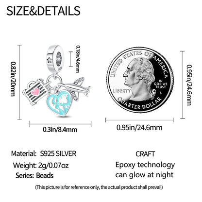 Charms Fit Pan S925 Silver Firefly Ocean Star Butterfly Glowing Changing Color Trendy Original Bracelets DIY Fine Jewelry Gifts