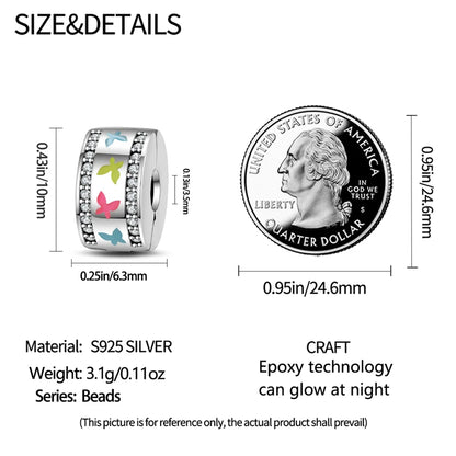 Charms Fit Pan S925 Silver Firefly Ocean Star Butterfly Glowing Changing Color Trendy Original Bracelets DIY Fine Jewelry Gifts