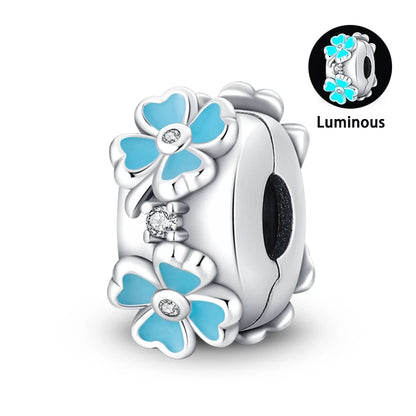 Charms Fit Pan S925 Silver Firefly Ocean Star Butterfly Glowing Changing Color Trendy Original Bracelets DIY Fine Jewelry Gifts