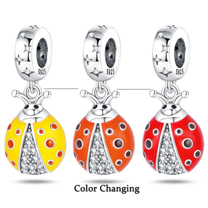 Charms Fit Pan S925 Silver Firefly Ocean Star Butterfly Glowing Changing Color Trendy Original Bracelets DIY Fine Jewelry Gifts