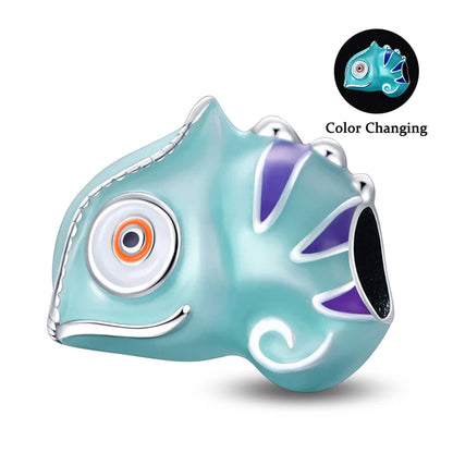 Charms Fit Pan S925 Silver Firefly Ocean Star Butterfly Glowing Changing Color Trendy Original Bracelets DIY Fine Jewelry Gifts