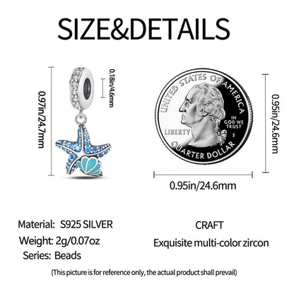 Charms Fit Pan S925 Silver Firefly Ocean Star Butterfly Glowing Changing Color Trendy Original Bracelets DIY Fine Jewelry Gifts