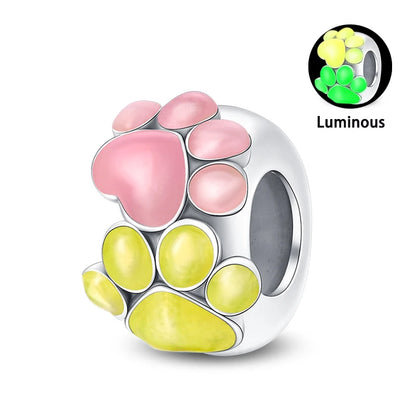 Charms Fit Pan S925 Silver Firefly Ocean Star Butterfly Glowing Changing Color Trendy Original Bracelets DIY Fine Jewelry Gifts